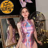 【In Stock】Sexy Cosplay Women’s Pink Bunny Girl Lingerie Uniform Costume Costumes
